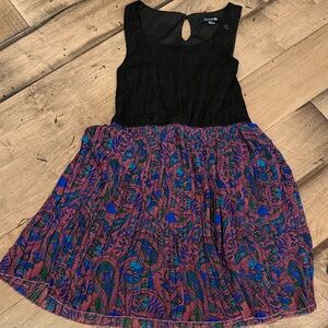 Black and paisley dress